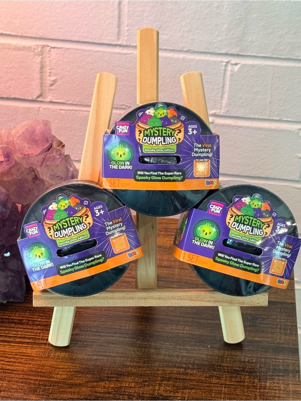 RMS Mystery Dumpling Spooky Glow Edition Lot of 3 NEW Sealed Squishies